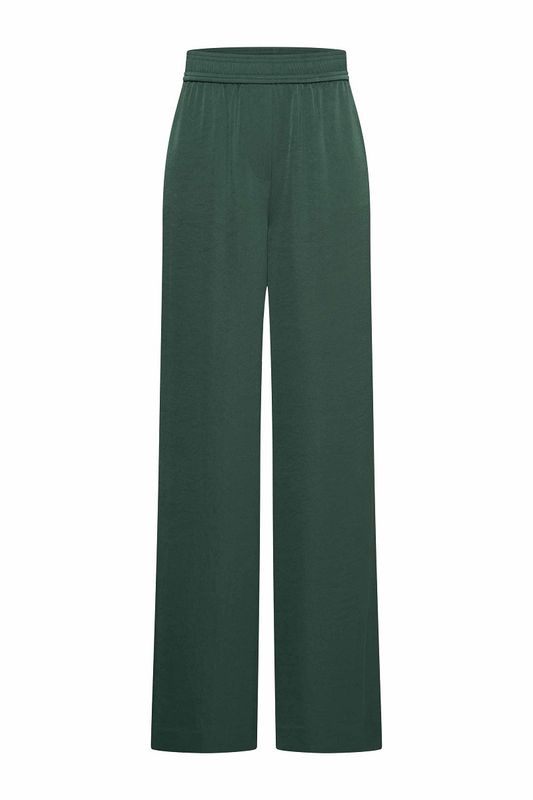 Expresso broek satijn jade groen