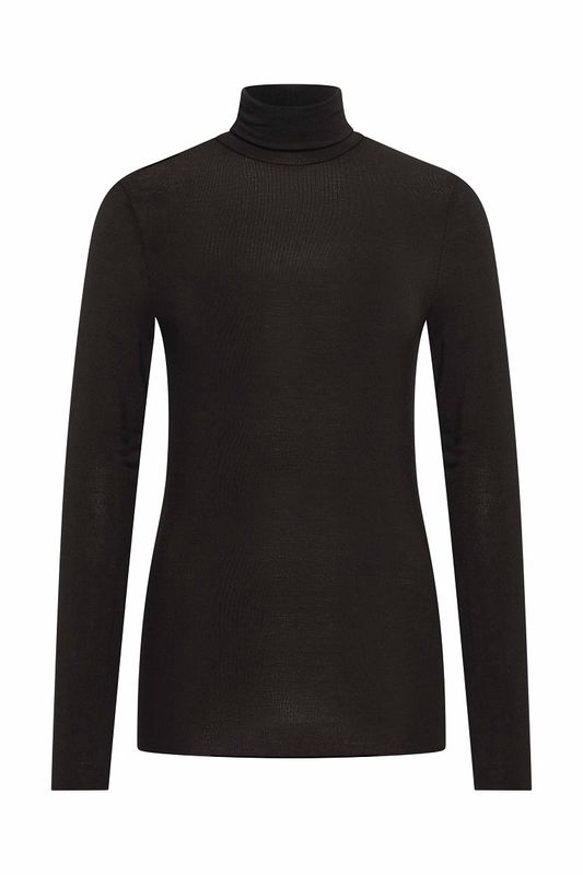 Expresso top jersey turtle zwart