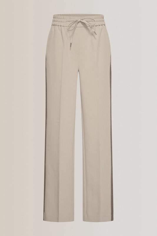 Expresso broek met pallettendetail zand