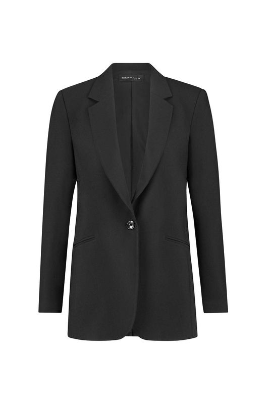 Expresso blazer basic suit zwart