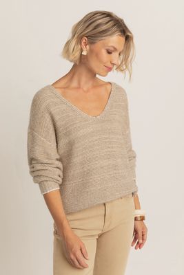 Expresoo Pullover metallic yarn fancy stitch Expresoo Pullover metallic yarn fancy stitch