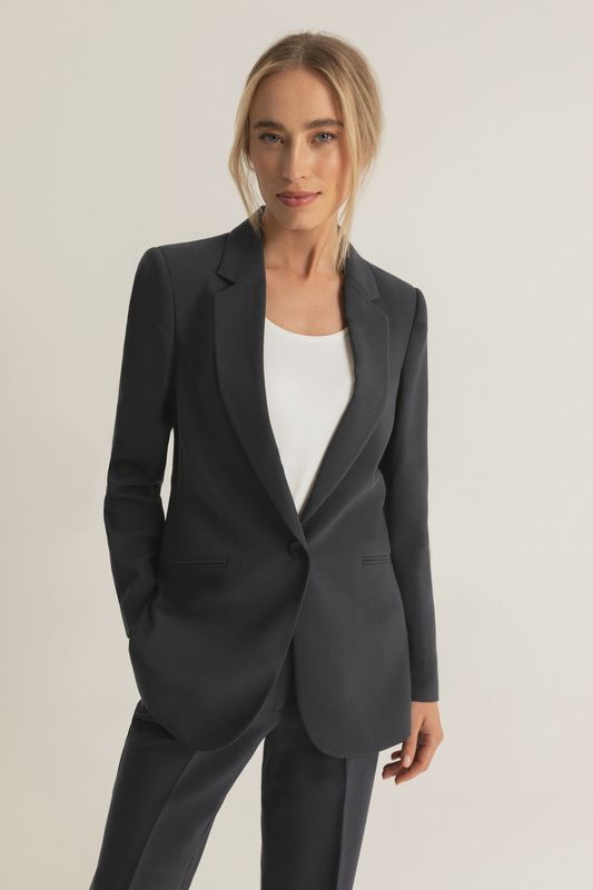 Expresso blazer basic suit zwart