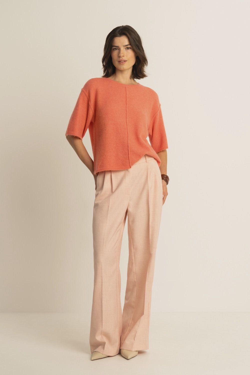 Expresso Pullover T-shirt shape dark peach