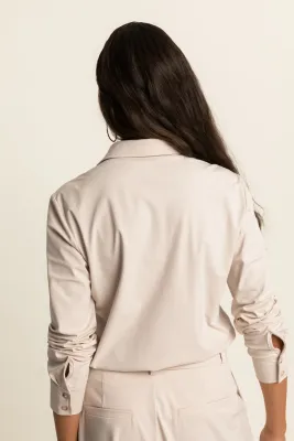 Expresso Blouse travel basic dove gray