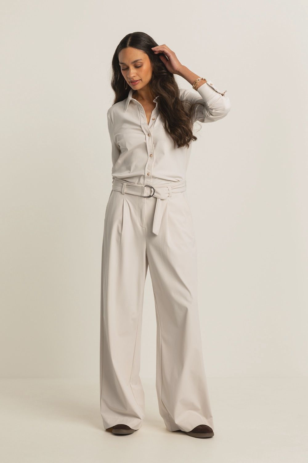 Expresso Pants travel wide with belt - 223
