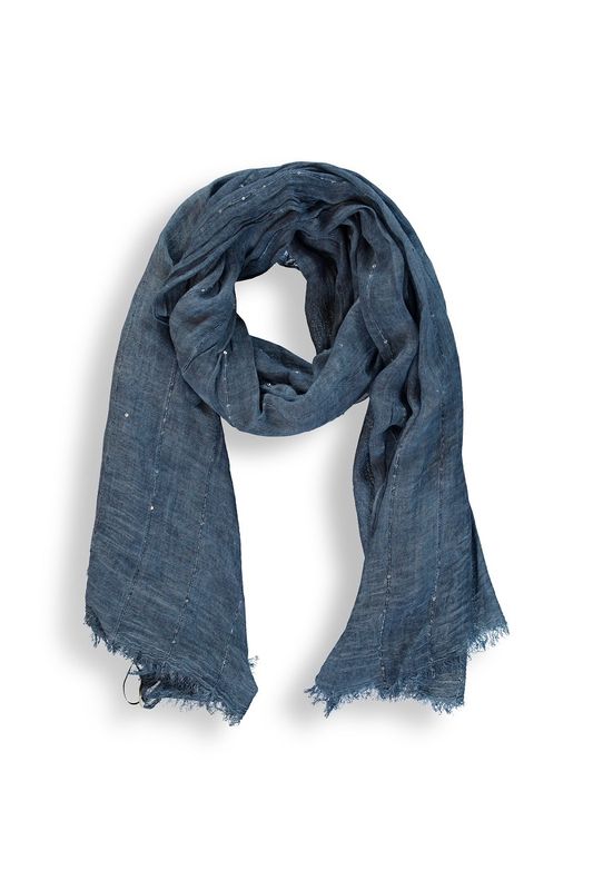Expresso Scarf woven washed sequin Faded Blue - Onze Size 371