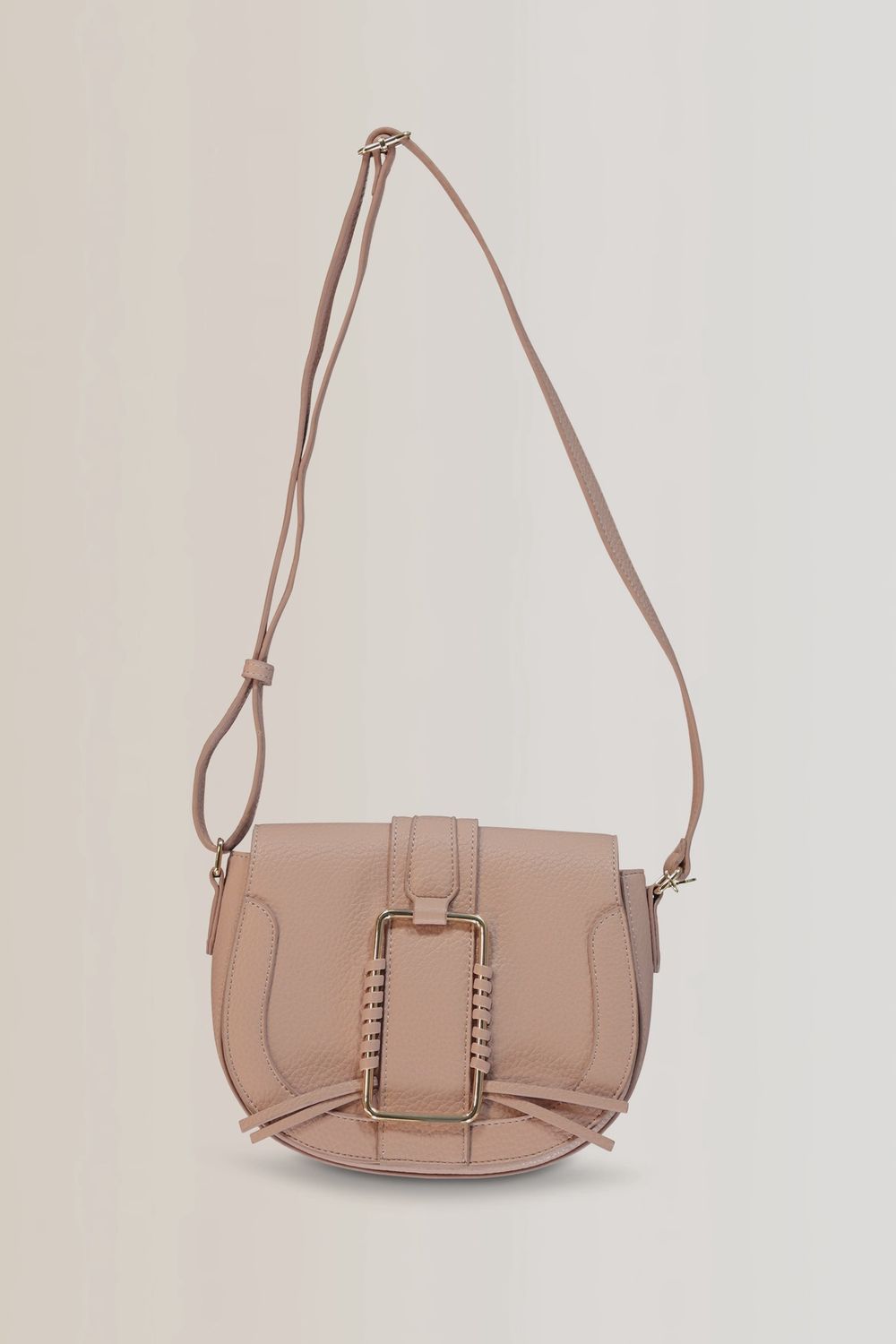 BU96-26605 Expresso saddle bag buckle pu oud roze