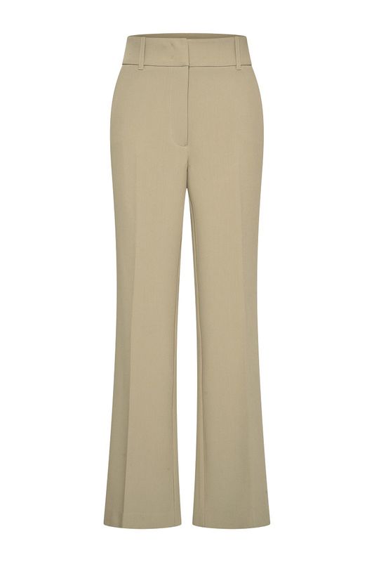 Expresso Pants woven wide leg licht khaki