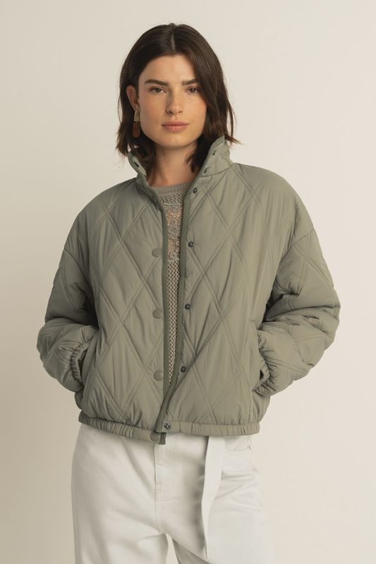 Expresso Gewatteerd jack licht khaki