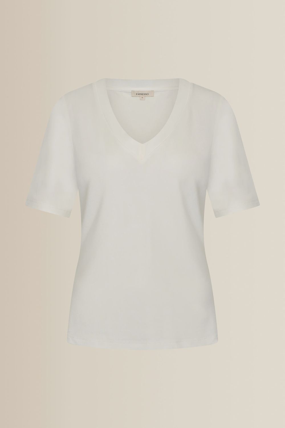 Expresso T-shirt met V-hals wit
