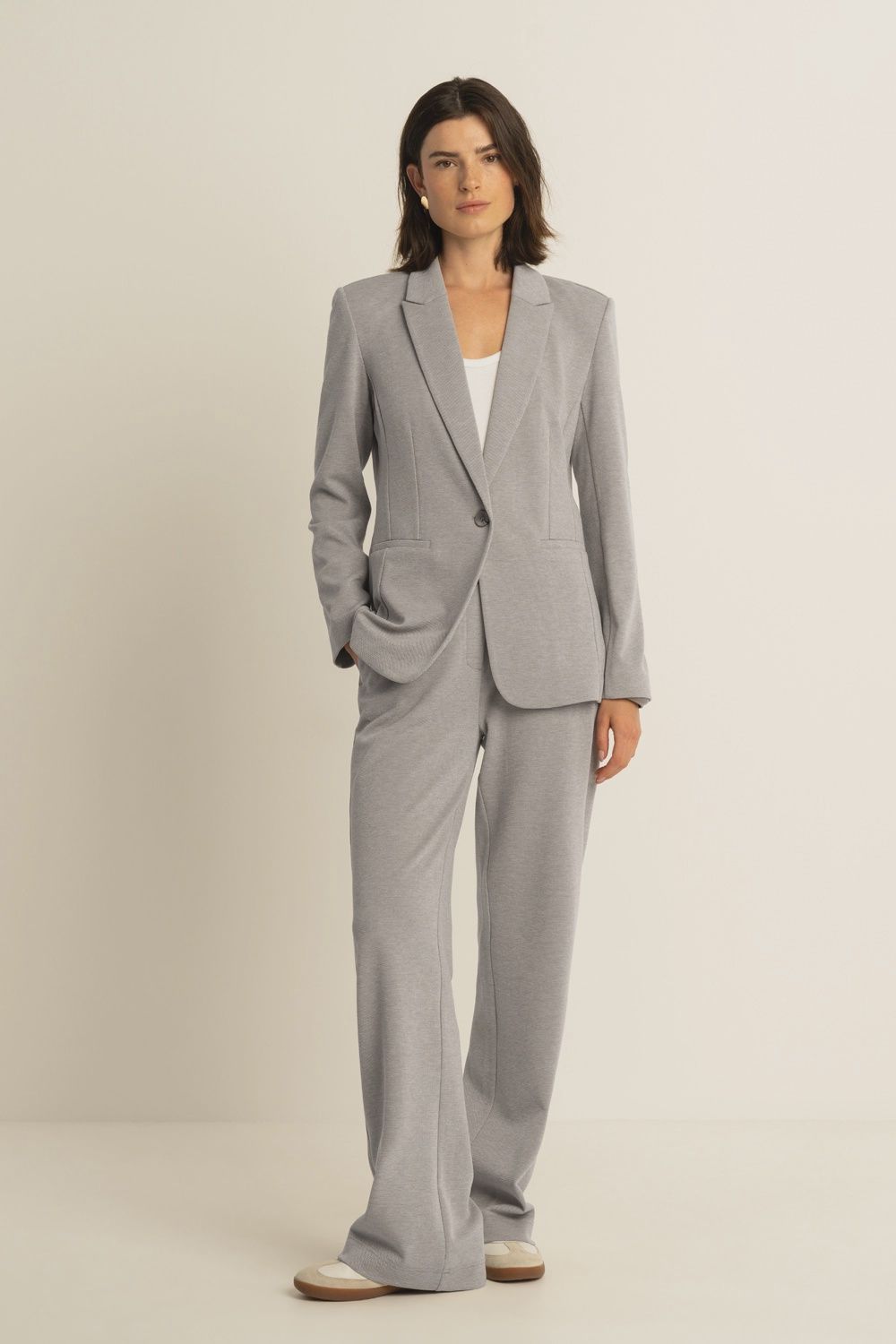 Expresso Piqué geweven broek