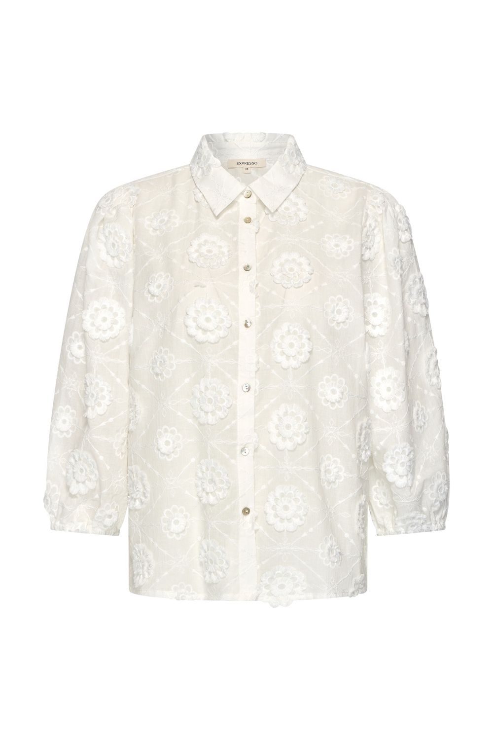 Expresso Blouse broderie wit