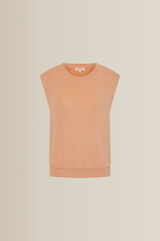Expresso Top jersey metallic peach bloom