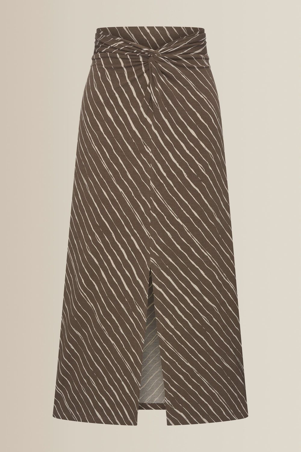 Expresso Skirt jersey knot center front dark lead grey