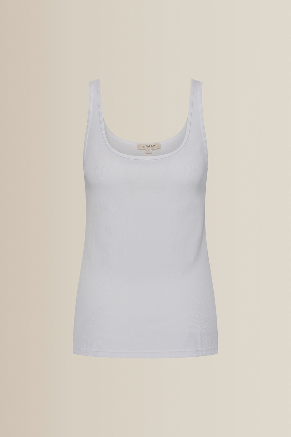 Expresso Singlet geribd wit