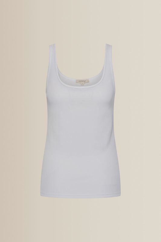 Expresso Singlet geribd wit