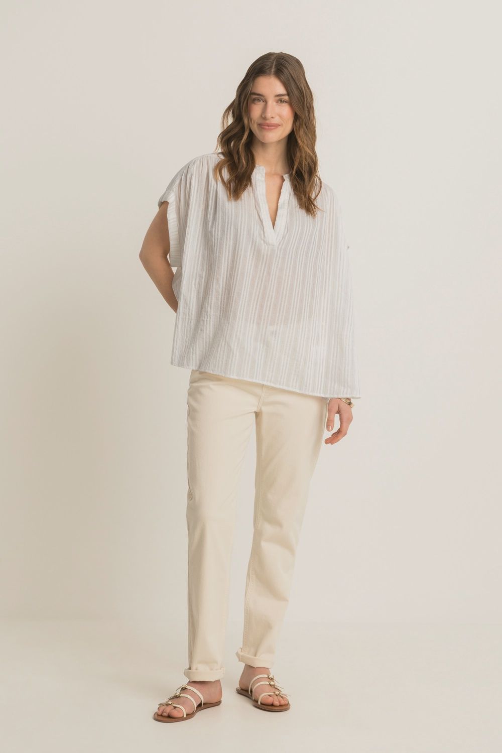 Expresso Jeans London high rise antique white