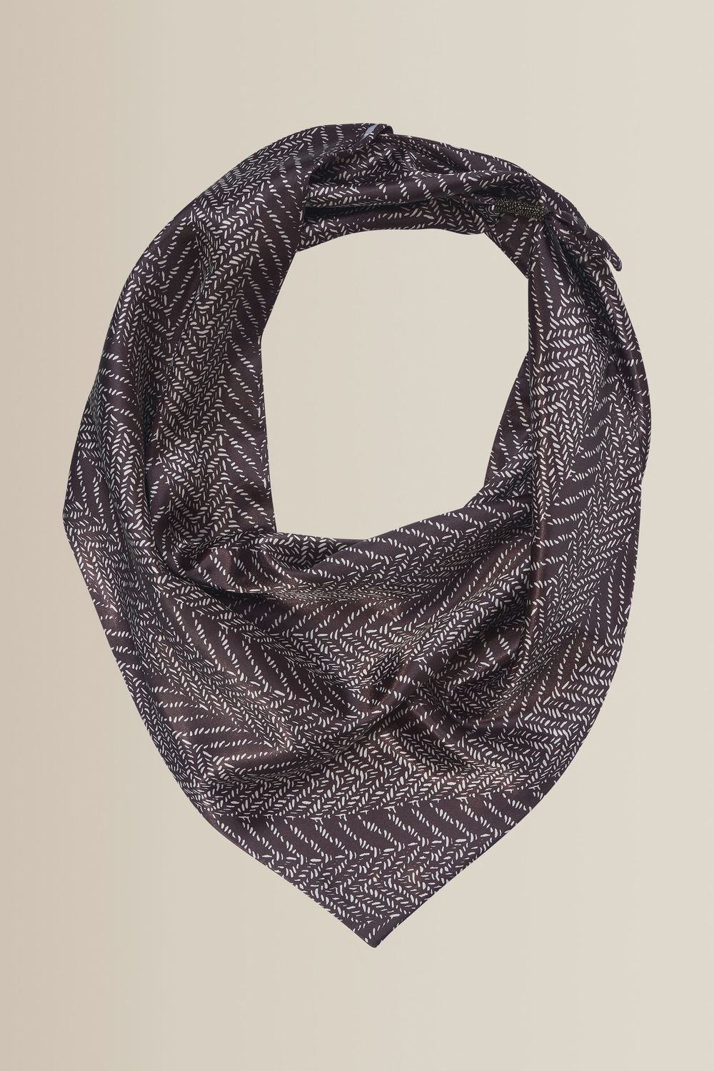 Expresso Geweven shawl triangle black