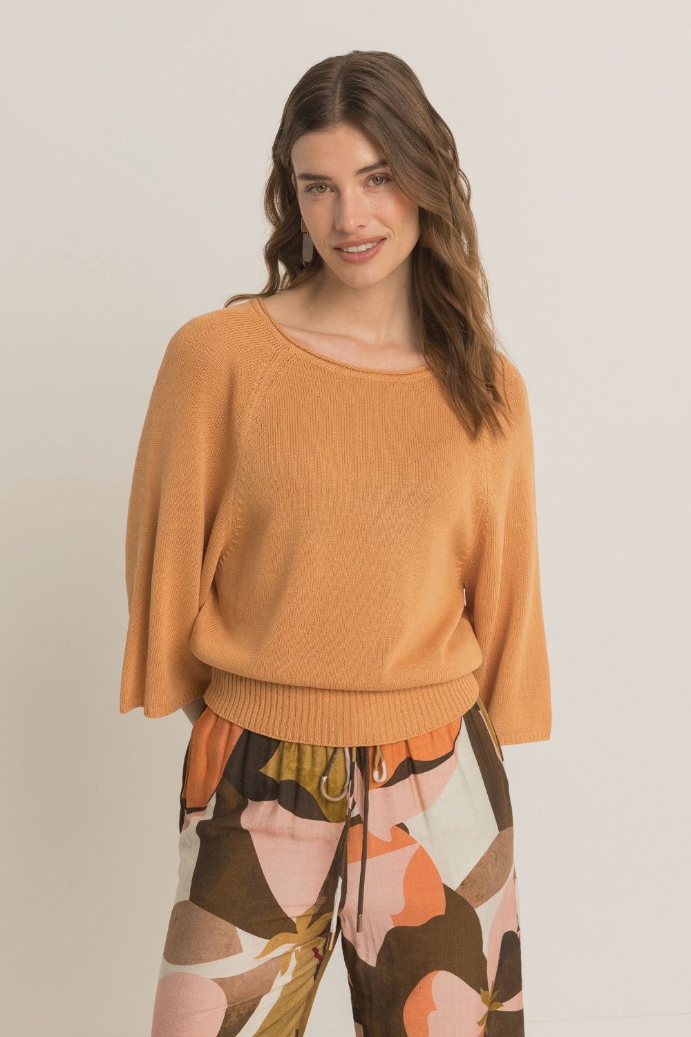 ExpressoTrui fijngebreid linnen peach bloom