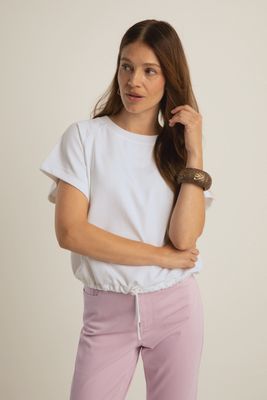 Expresso Sweater met koord white