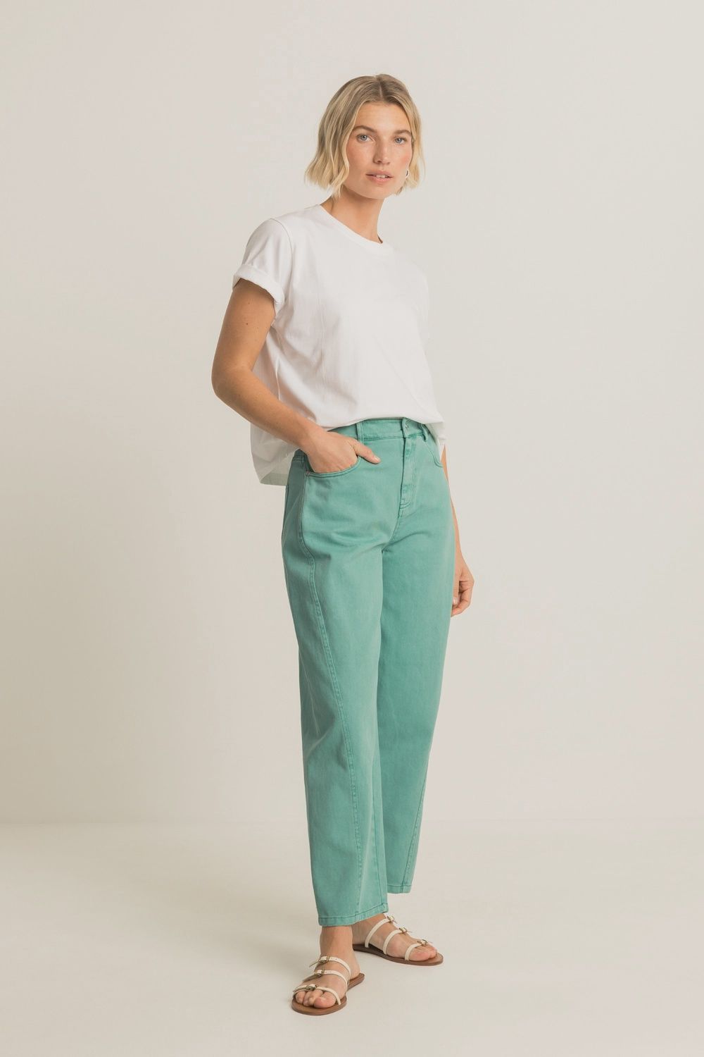 Expresso Jeans barrel loose fit green