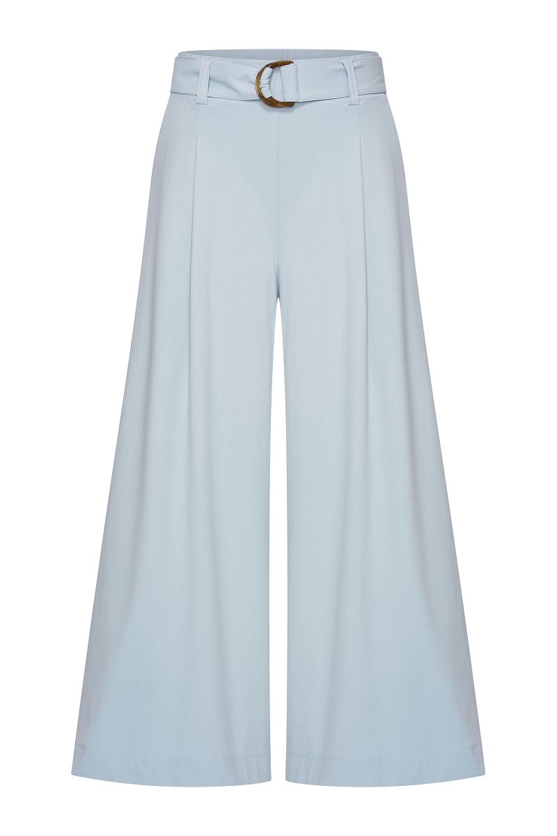 Expresso Broek 7/8 wide travel baby blue