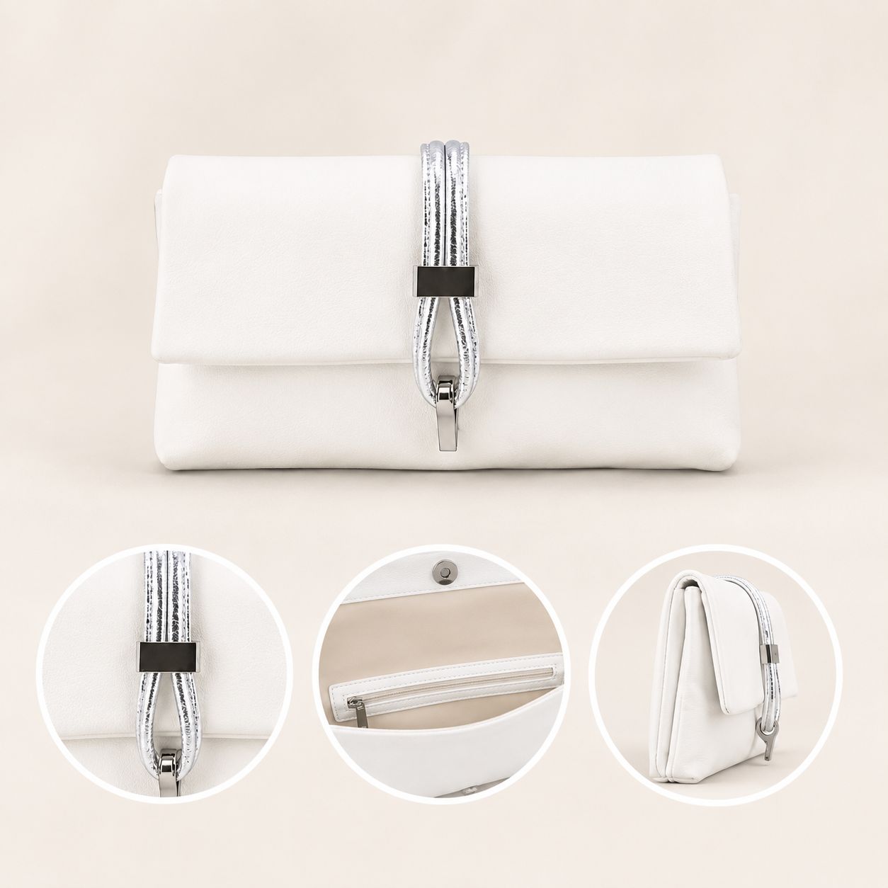 Bulaggi Bibis clutch white