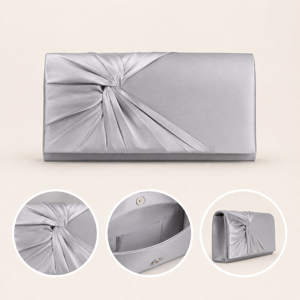 Bulaggi Twiggy envelop zilver