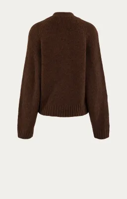 Anna Blue Vest Labo caramel solid