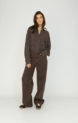 Anna Blue Blouse Lilo dark brown