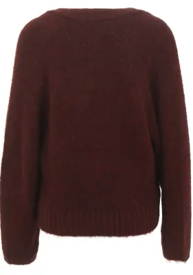 Anna Blue Vest Labo bordeaux solid