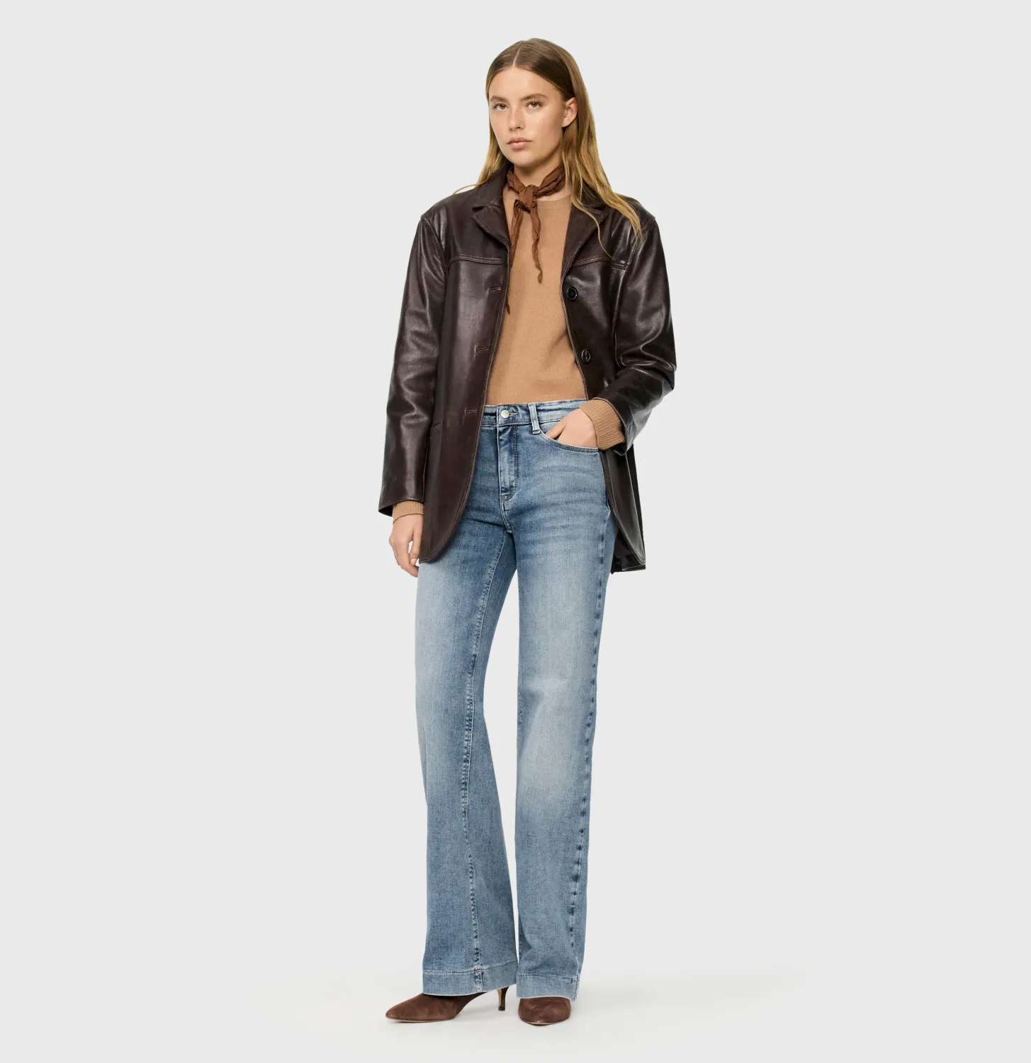 MAC Jeans Dream wide authentic sky blue wash