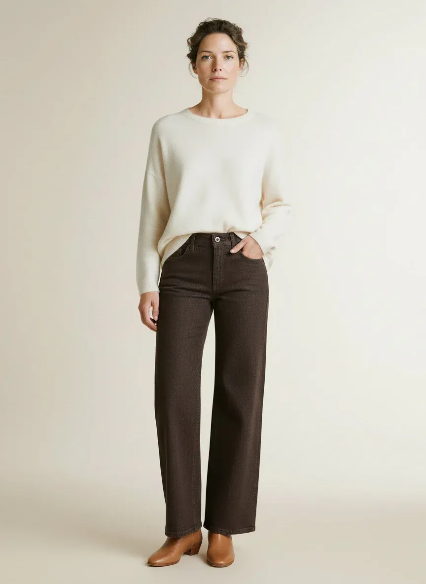 MAC Jeans Wide Flaire brown rinsed