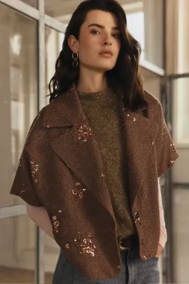 Expresso Jacket woven pailletten