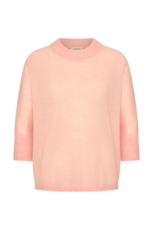 Expresso Trui boxy korte mouw peach