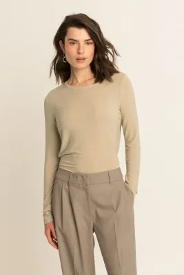 Expresso Top lange mouw creme