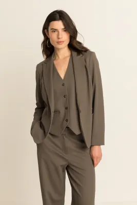 Expresso Blazer travel twill brown