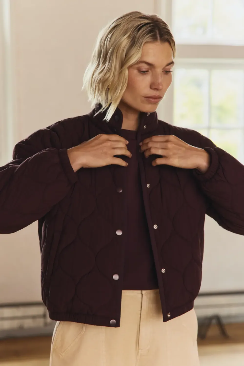 Expresso Jacket gewatteerd paars
