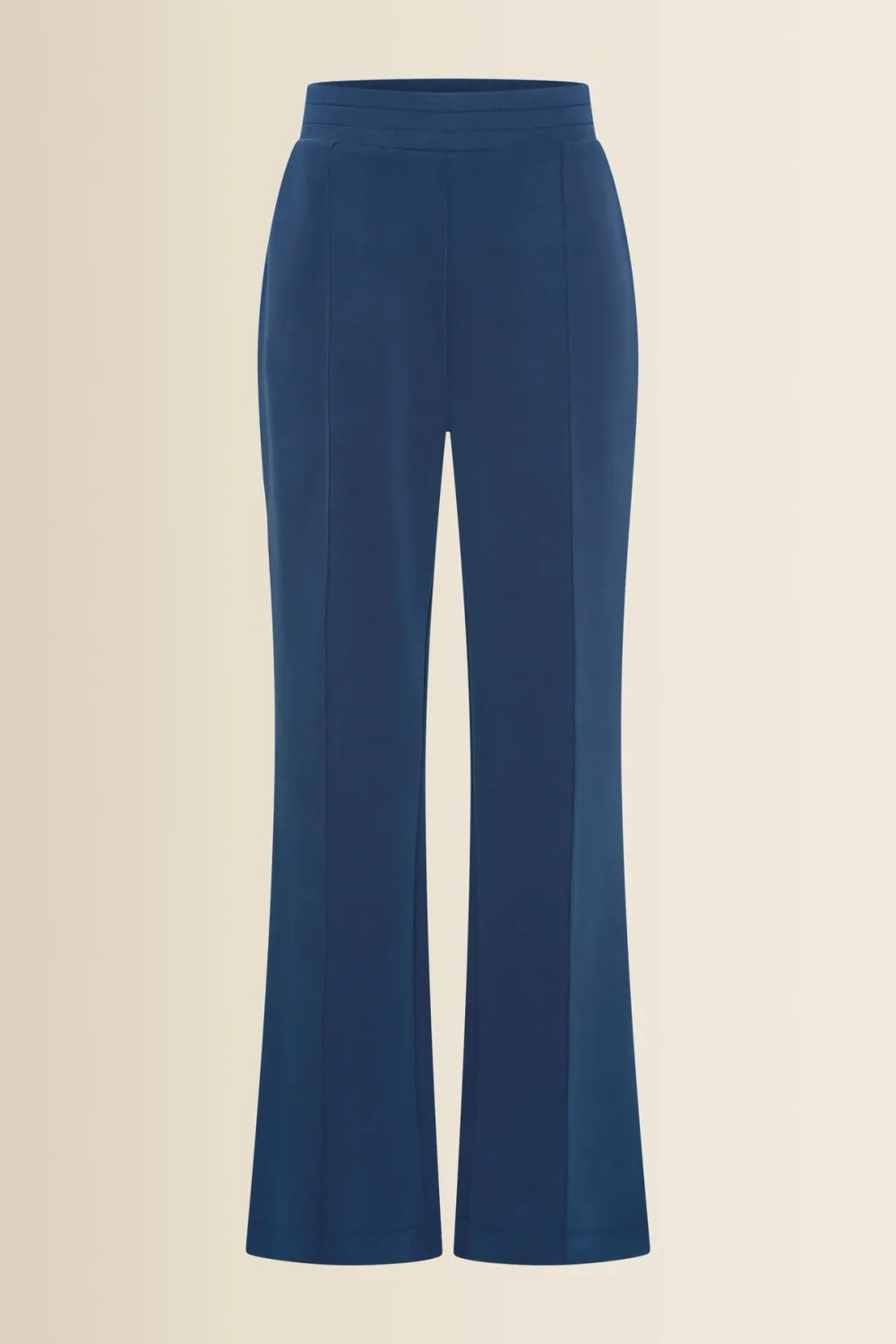 Expresso Pantalon met uitlopende pijpen donker blauw