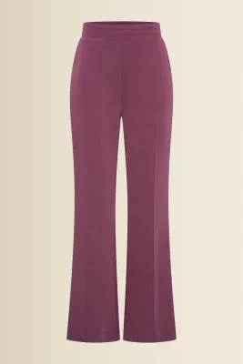 Expresso Pantalon met uitlopende pijpen bordeaux