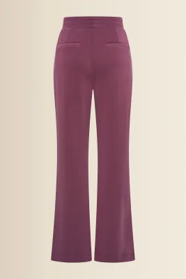 Expresso Pantalon met uitlopende pijpen bordeaux