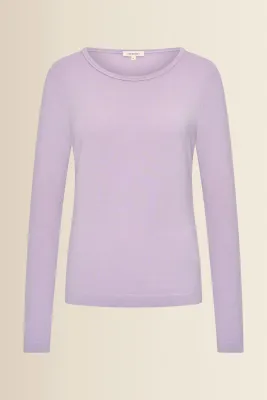Expresso Top lange mouw lila