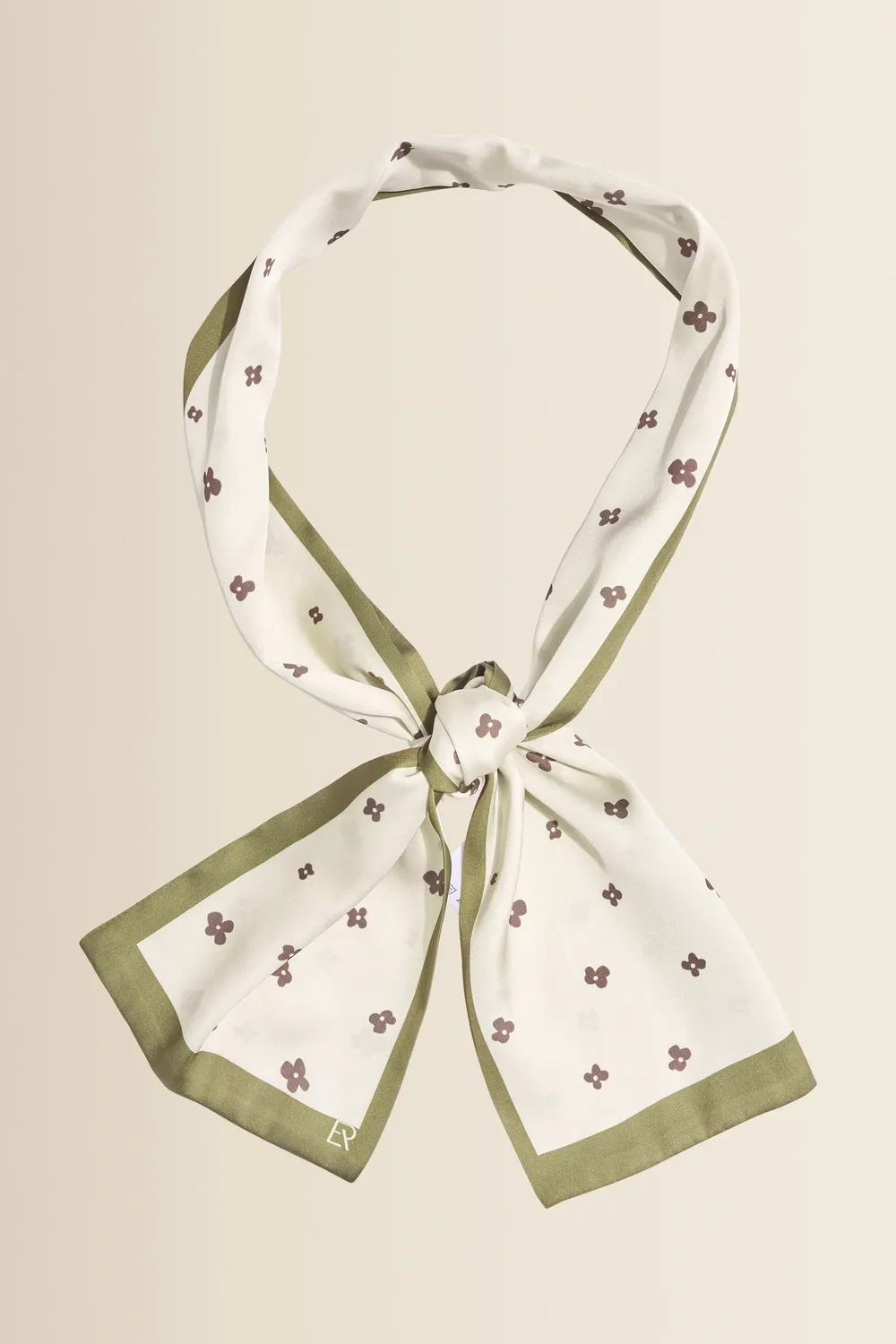 Expresso Sjaal met bloemendessin creme