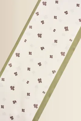 Expresso Sjaal met bloemendessin creme