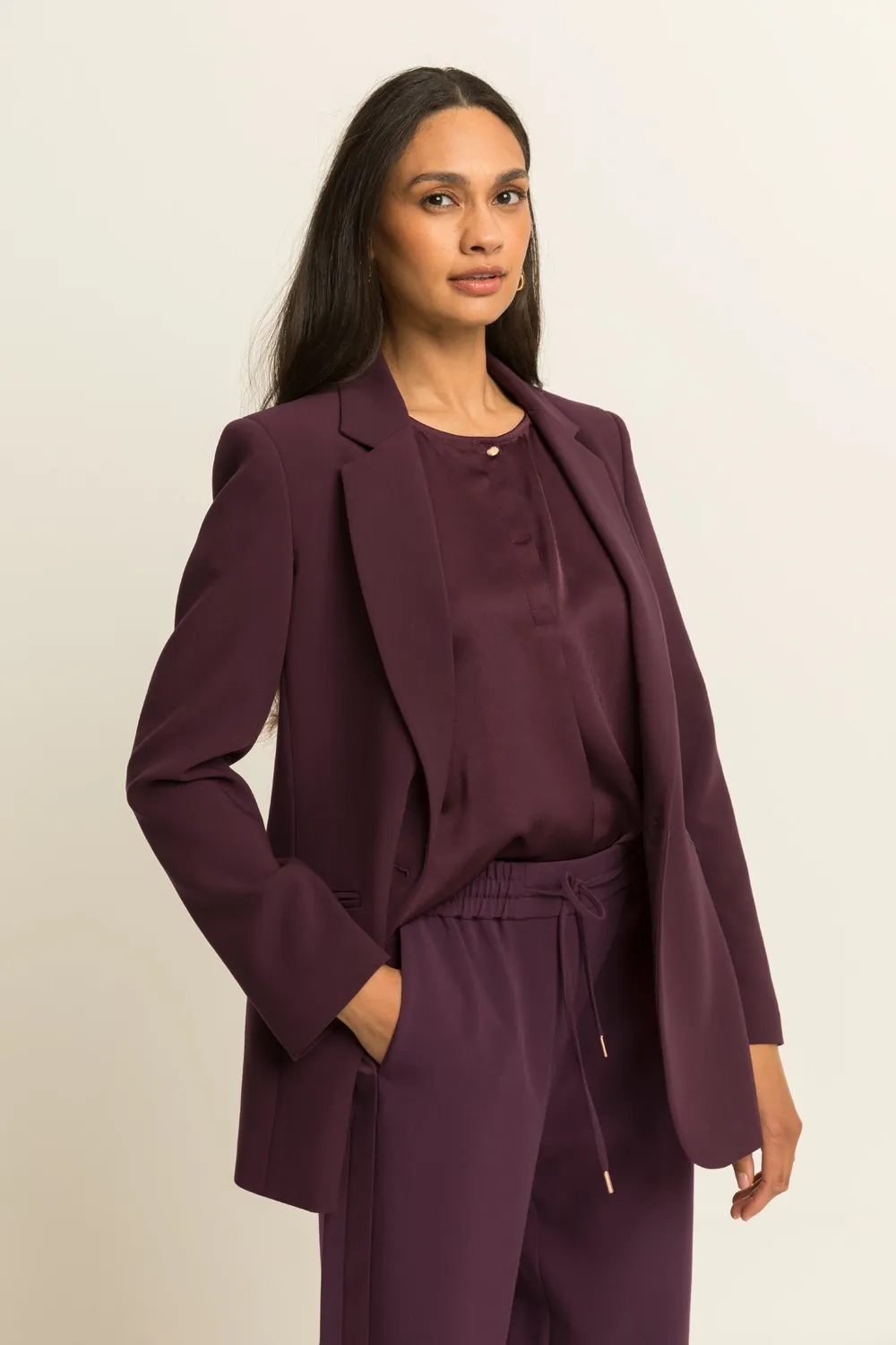 Expresso Blazer lang bordeaux