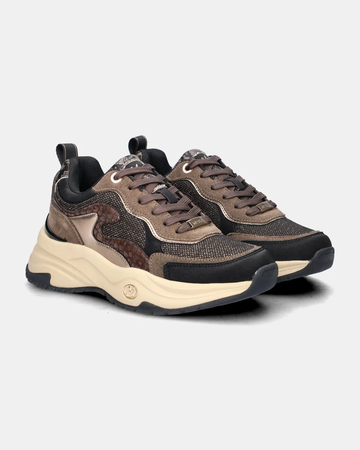 MEXX Palma Ora sneaker bruin/zwart