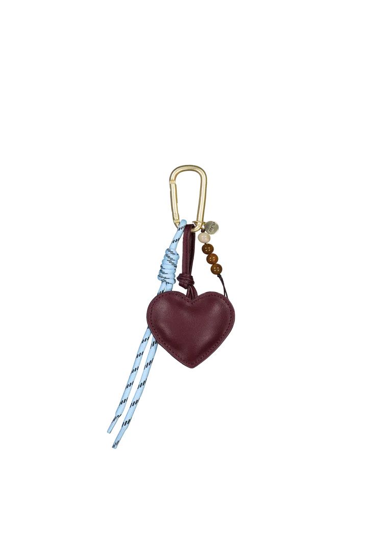 Barts Bag charm heart aubergine