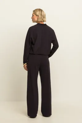 Expresso Pantalon flair travel zwart