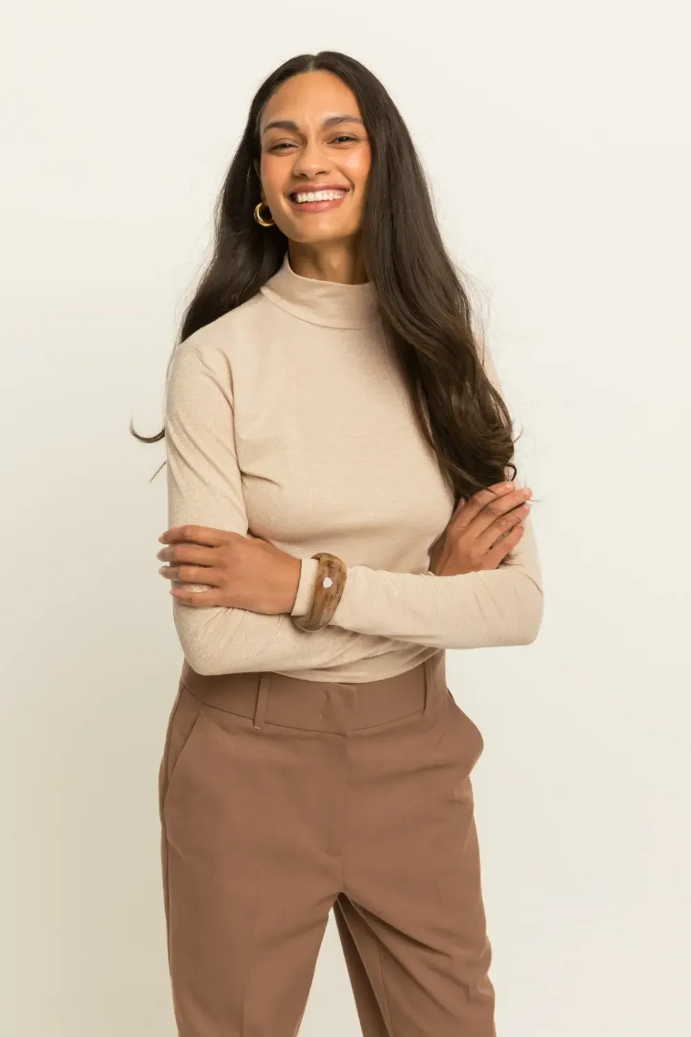Expresso Top turtle hals goud