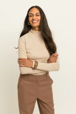 Expresso Top turtle hals goud
